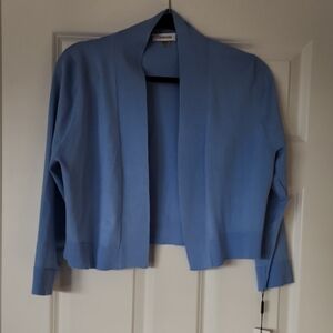 Lauren Ralph Lauren Blue Open Front Cardigan